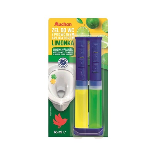Żel do wc z podwójnym aplikatorem Auchan 65 ml