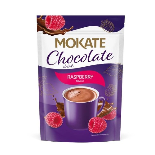 Czekolada do picia o smaku malinowym Mokate 120 g