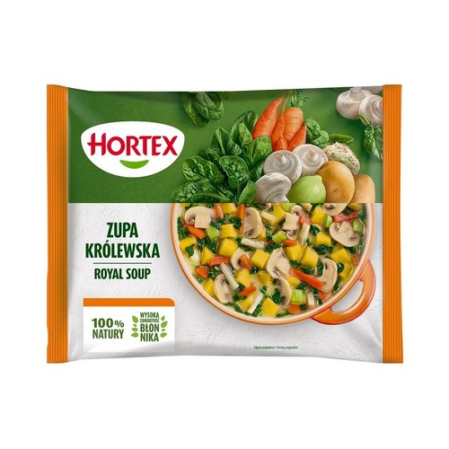 Zupa królewska z pieczarkami i szpinakiem  Hortex 450 g