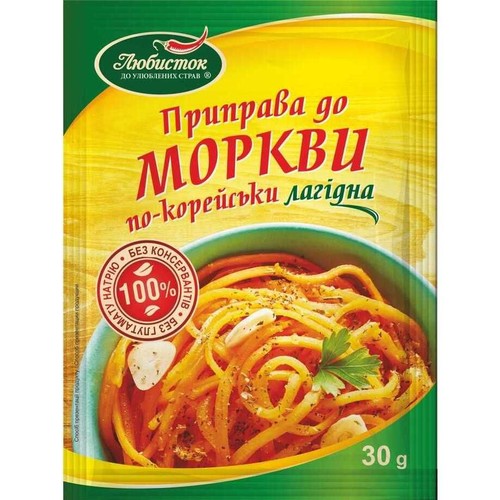 Przyprawa do marchwi po koreańsku lagodna  Liubystok 30 g