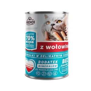 Karma mokra kawałki wołowiny w sosie Frendi 400 g
