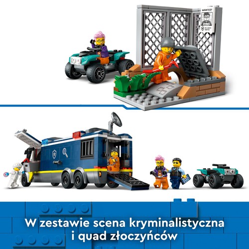 City Policyjna ciężarówka z laboratorium kryminalnym 60418 LEGO zestaw