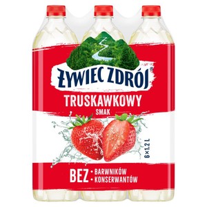 Woda niegazowana z dodatkiem soku z truskawki Żywiec Zdrój 6 x 1,2 l