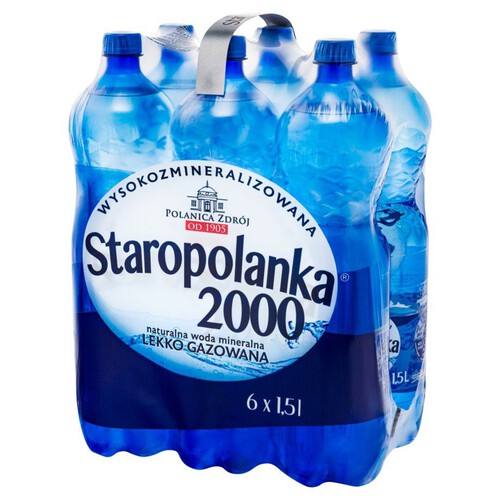 Woda mineralna lekko gazowana Staropolanka 6 x 1,5 l 