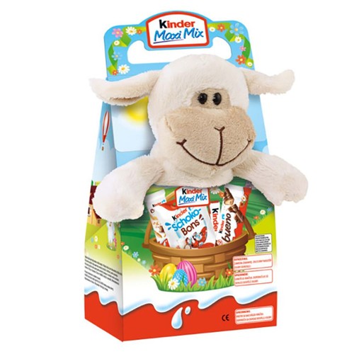 Maxi mix zestaw smakołyków z pluszakiem Kinder 133 g