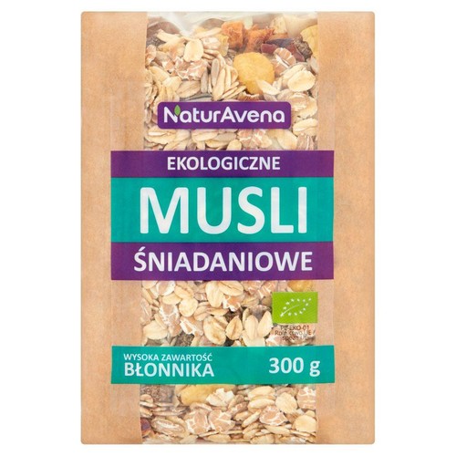 BIO Ekologiczne musli śniadaniowe NaturaVena 300 g