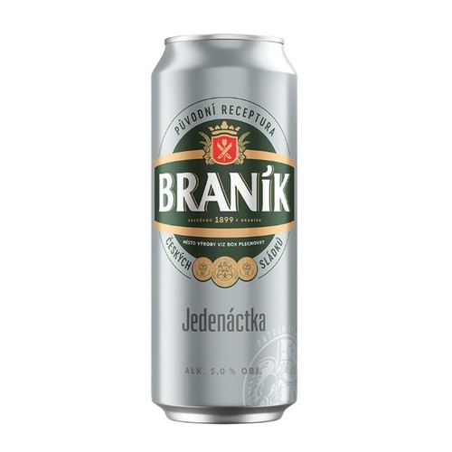 Piwo czeskie Jedenactka alk. 5,0% obj. Branik 500 ml