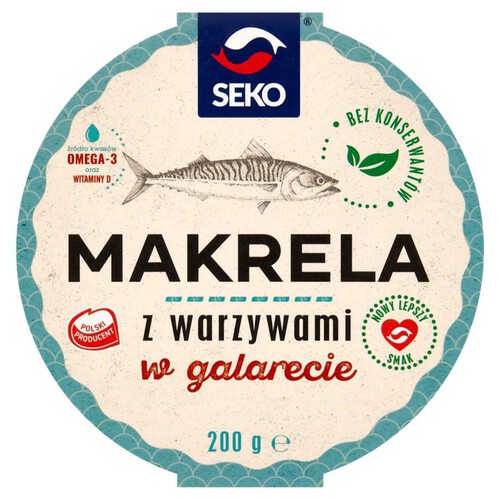 Makrela z warzywami z galarecie Seko 200 g