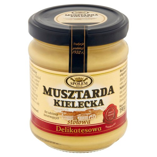 Musztarda Kielecka delikatesowa   Społem Kielce 190 g