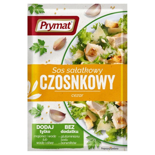 Sos sałatkowy czosnkowy typ Cezar Prymat 9 g