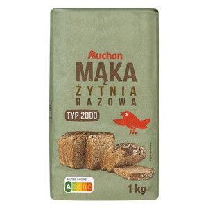 Mąka żytnia razowa T2000   Auchan 1 kg