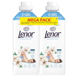 Płyn do płukania Sensitive Cotton Fresh Lenor 2 x 987 ml