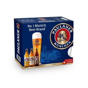 Zestaw piw + kufel alk. 5,23% obj. Paulaner 3 x 500 ml