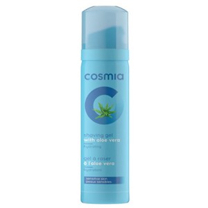 Żel do golenia z aloesem do skóry wrażliwej Cosmia 200 ml