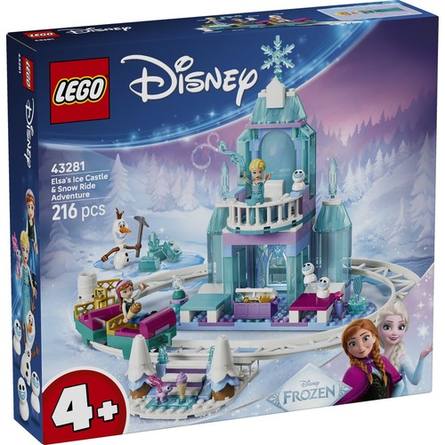 Disney Kraina lodu Lodowy zamek Elzy i śnieżna przejażdżka 43281 LEGO 1 sztuka
