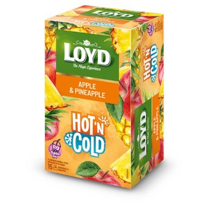 Herbata owocowa Hot&Cold jabłko i ananas Loyd 15 torebek