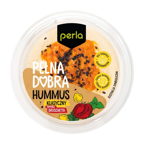 Hummus klasyczny z Bruschettą   Perla 120 g