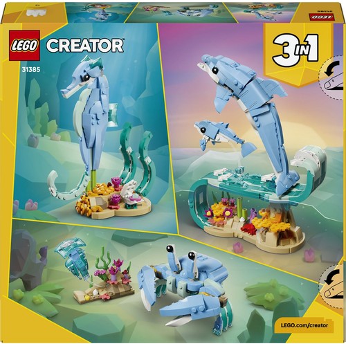 Zestaw konstrukcyjny Creator 3 w 1 Zwierzęta morskie: piękny delfin 31385 LEGO 1 sztuka