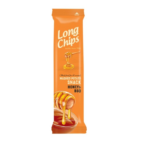Chipsy ziemniaczane o smaku miodu i BBQ   Long Chips 75 g
