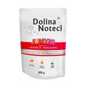 Junior Karma mokra dla szczeniąt bogata w serca wołowe  Dolina Noteci 300 g