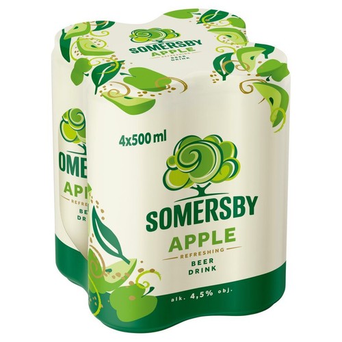 Piwo smakowe o smaku jabłkowym alk. 4,5% obj. Somersby 4 x 500 ml