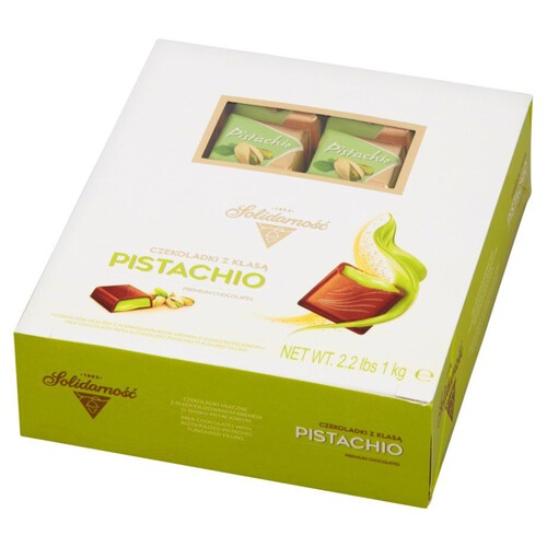Pistachio czekoladki mleczne z kremem pistacjowym Solidarność 1 kg