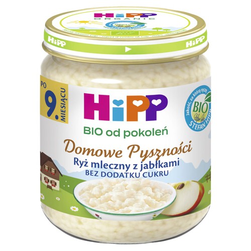 BIO Ryż mleczny z jabłkami HIPP 200 g