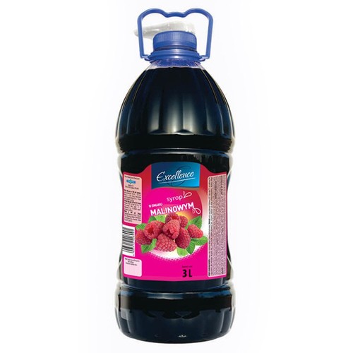 Syrop gastronimiczny o smaku malinowym Excellence 3 l