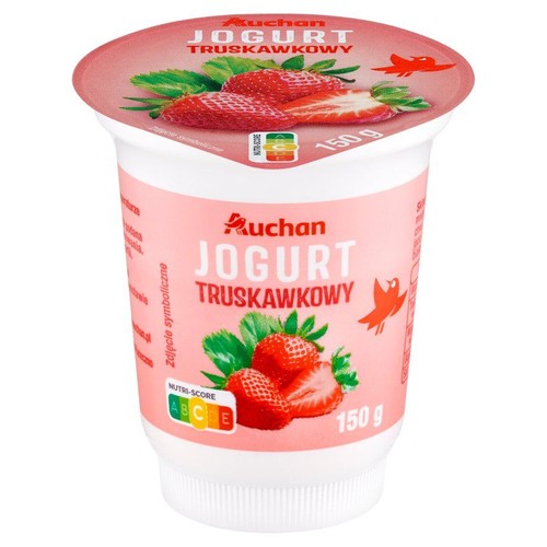 Jogurt o smaku truskawkowym Auchan 150 g