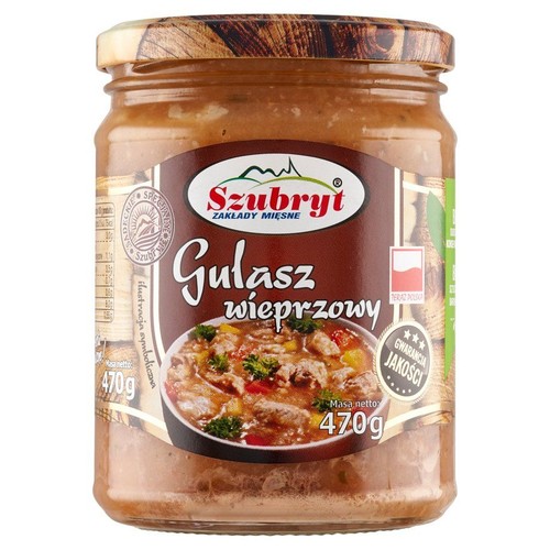 Gulasz wieprzowy Szubryt 470 g