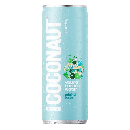 Gazowana woda kokosowa z młodego kokosa Coconaut 320 ml