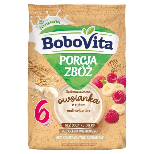 Owsianka z ryżem po 6 miesiącu malina-banan BoboVita 210 g