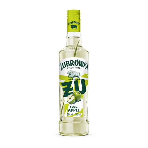 Wódka smakowa ŻU Kwaśne Jabłko alk. 20,0% obj. Żubrówka  500 ml