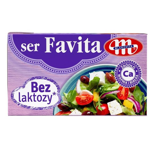 Ser Favita sałatkowo-kanapkowy bez laktozy Mlekovita 270 g