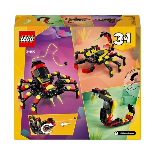 Creator 3 w 1 Dzikie zwierzęta: niezwykły pająk 31159 LEGO 1 sztuka