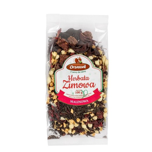 Herbata zimowa malinowa Orzeszek 100 g