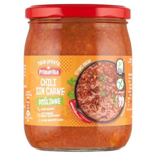 Chili sin carne roślinne Primavika 470 g