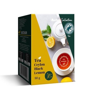 Herbata czarna cejlońska liściasta cytrynowa Auchan Collection  80 g