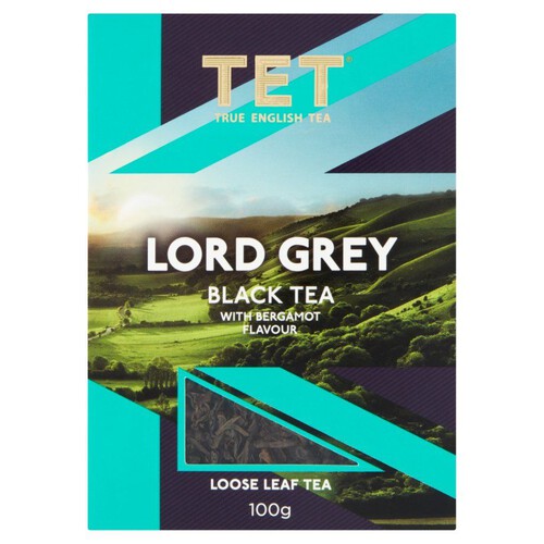 Herbata czarna liściasta Lord Grey z aromatem bergamotki TET 100 g