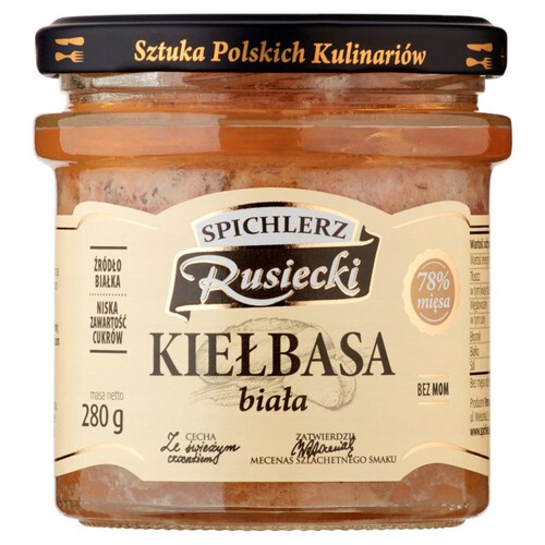 Konserwa kiełbasa biała Spichlerz Rusiecki 280 g