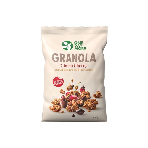 Granola czekolada z wiśniami OneDayMore 350 g