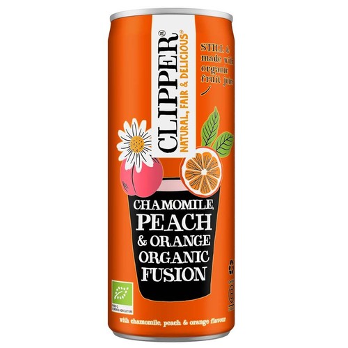 BIO Napój owocowy o smaku rumianku, pomarańczy i brzoskwini Clipper 250 ml
