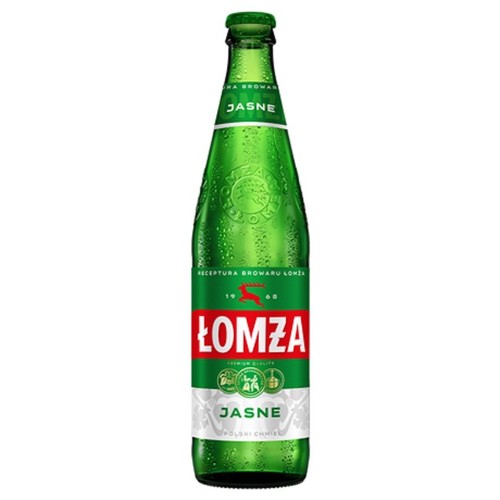Piwo jasne pasteryzowane alk. 5,7% obj. Łomża 500 ml