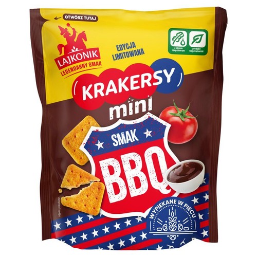 Krakersy mini smak BBQ Lajkonik 100 g