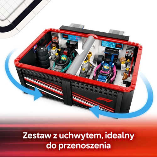 City F1® Garaż i bolidy Mercedes-AMG i Alpine 60444 LEGO 1 sztuka