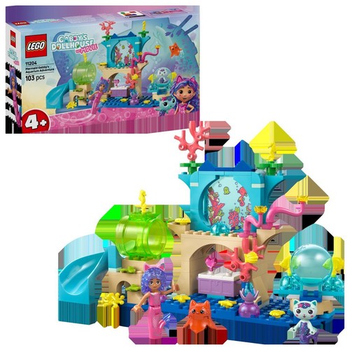 Koci domek Gabi Podwodna przygoda syrenki Gabi 11204 LEGO 1 sztuka