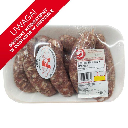 Kiełbasa biała Auchan na wagę ok. 600 g