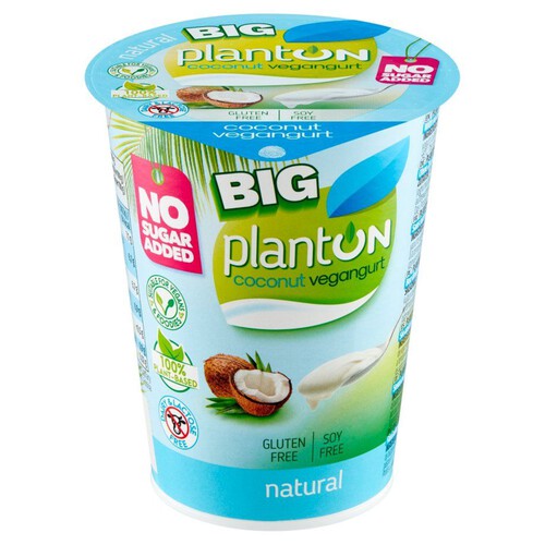 Jogurt kokosowy naturalny bez glutenu Planton 400 g