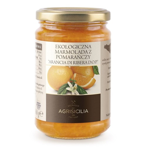 Ekologiczna Marmolada z pomarańczy  Agrisicilia 360 g