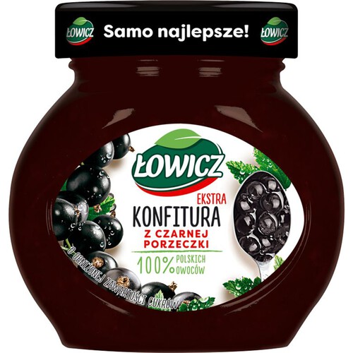 Konfitura z czarnej porzeczki Łowicz 240g